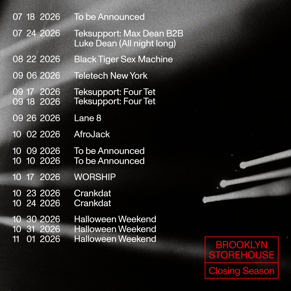 Brooklyn Storehouse Announces Next Phase of Closing Season Programming